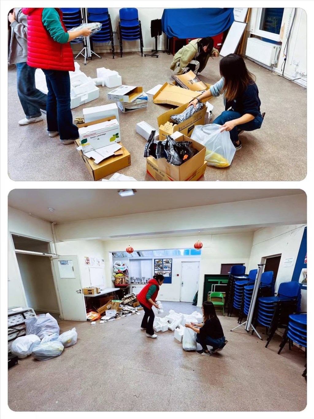 社区中心大扫除