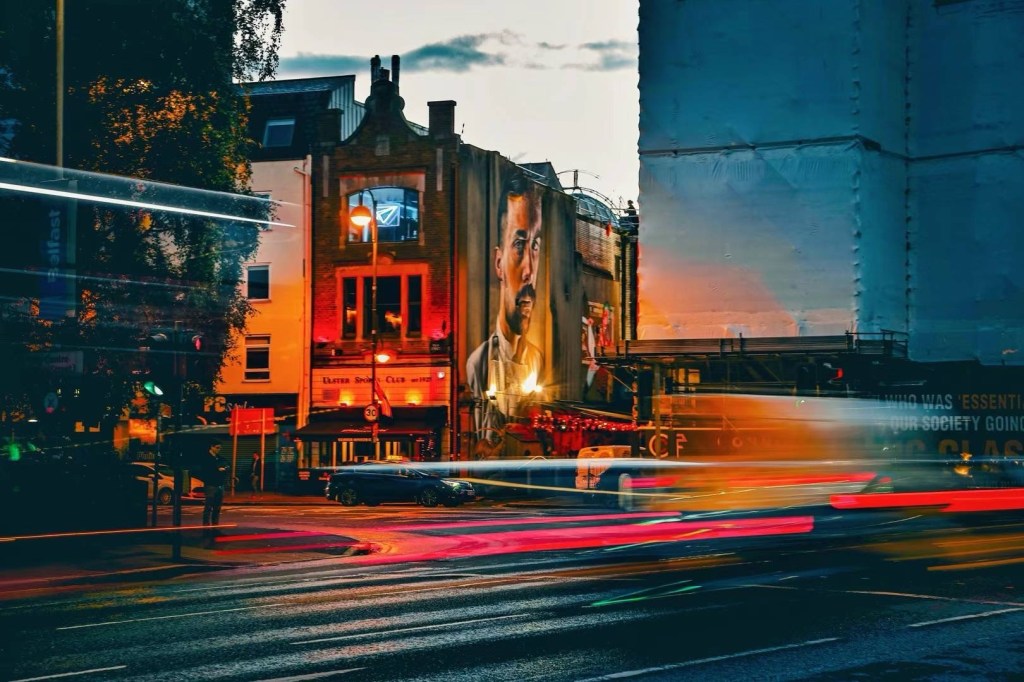 贝尔法斯特的夜景