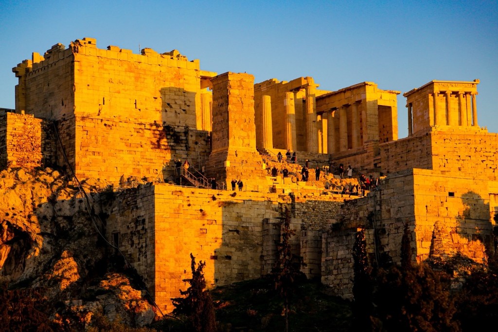 雅典卫城观日落