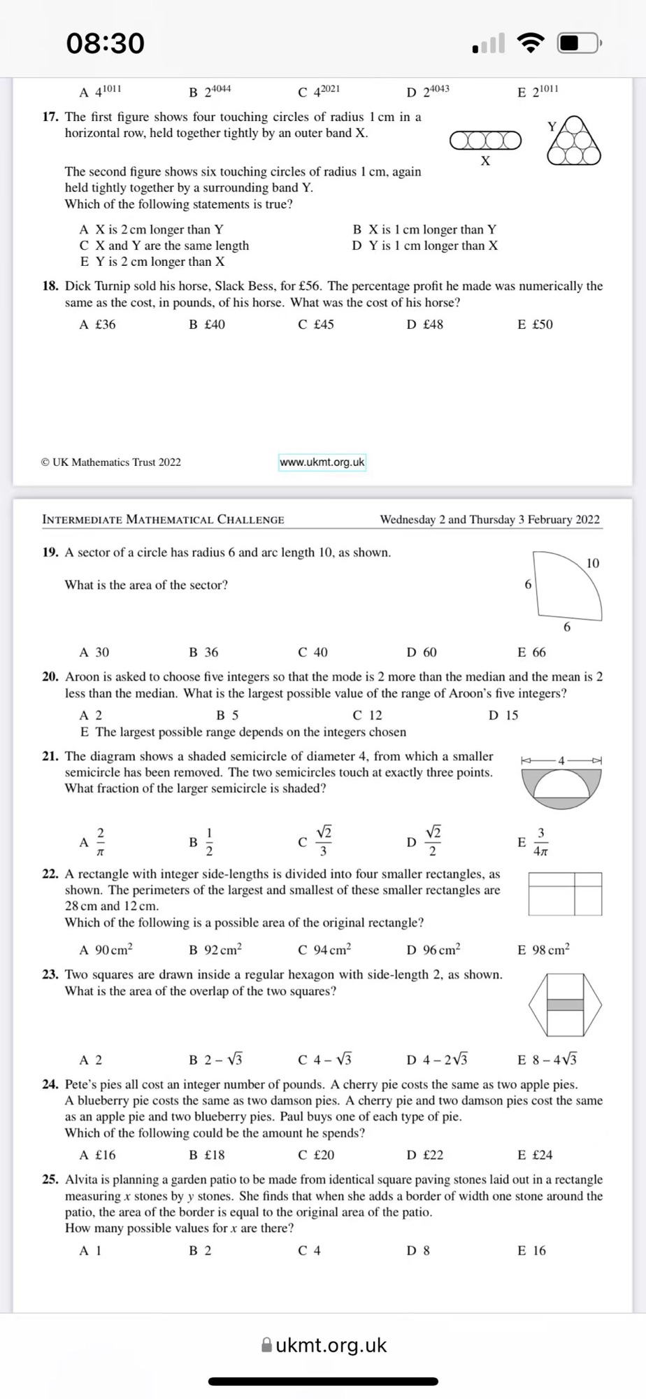 全国数学竞赛银奖